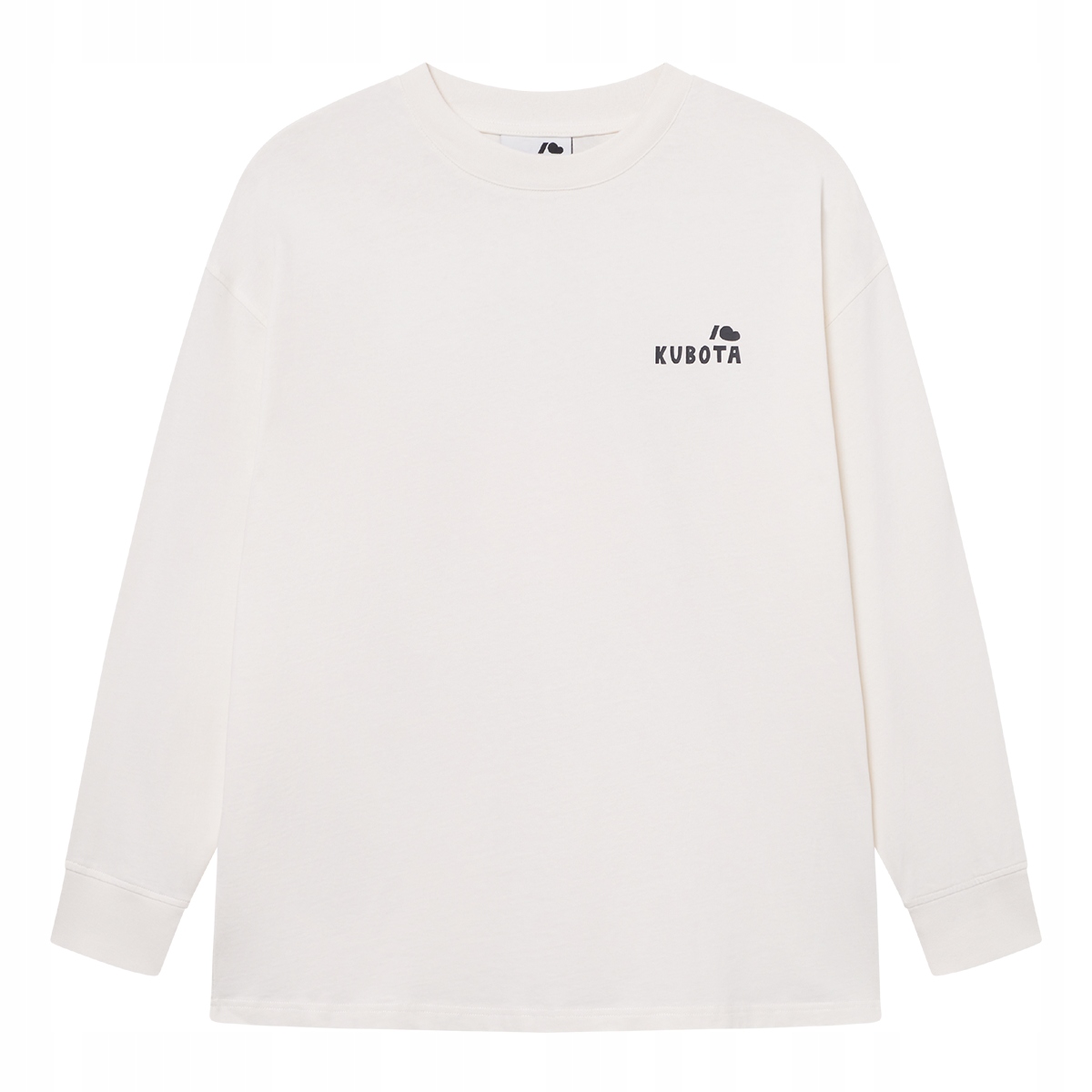 Pánský Bavlněný Longsleeve Kubota Oversize Ecru Tričko S Dlouhým Rukávem L