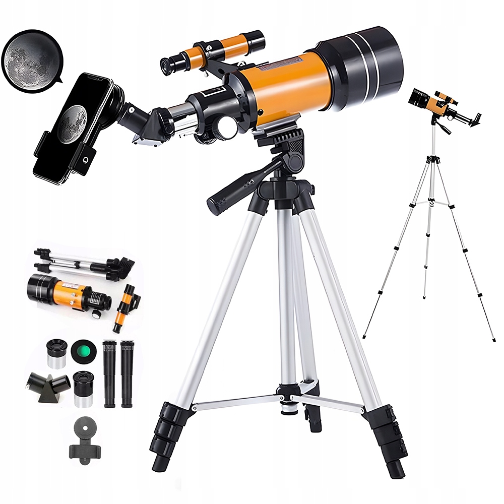 Astronomický Teleskop 150X Pro Děti Vzdělávací Stativ Objektivy Držák