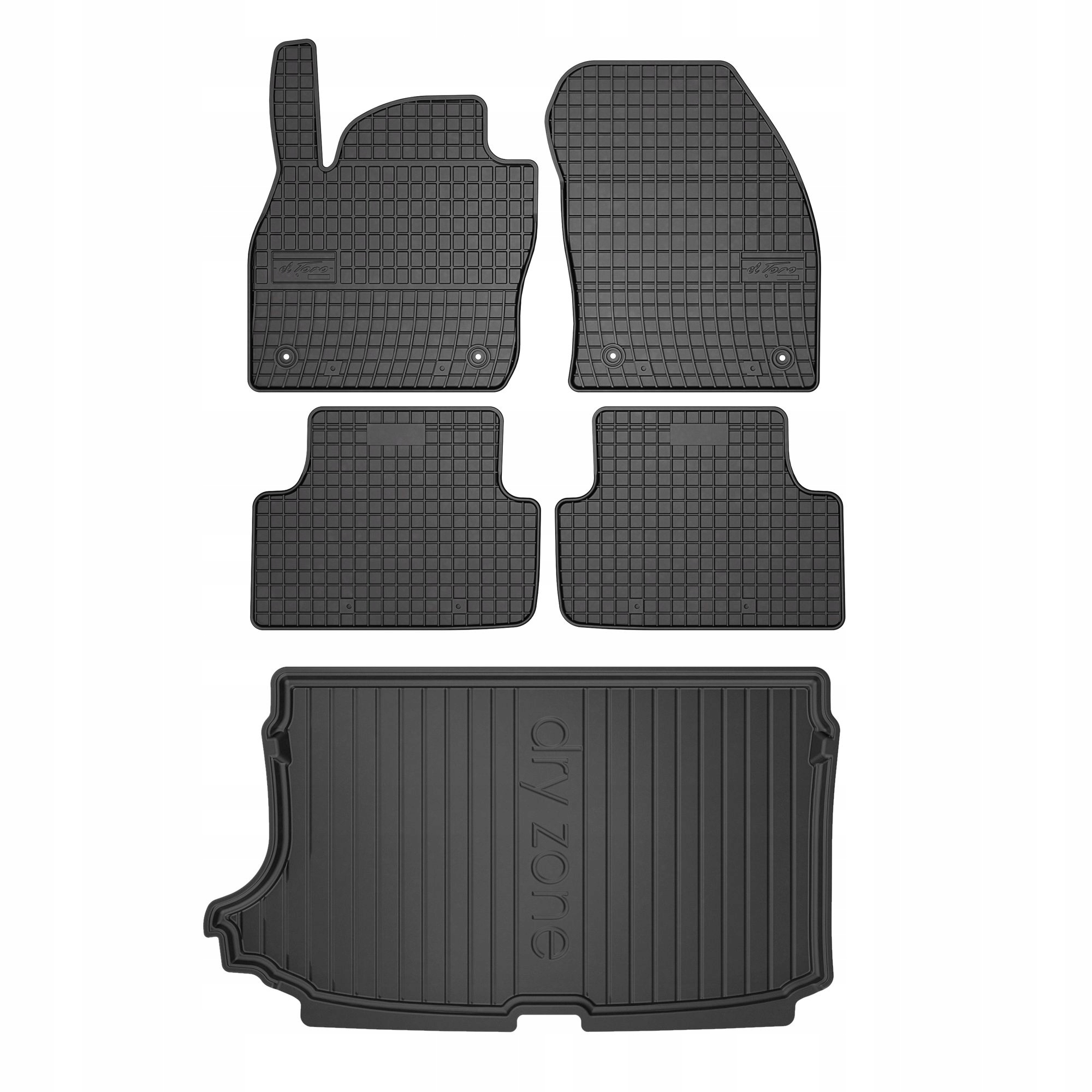 Gumové rohože a rohože pre Volkswagen T-Cross od roku 2018