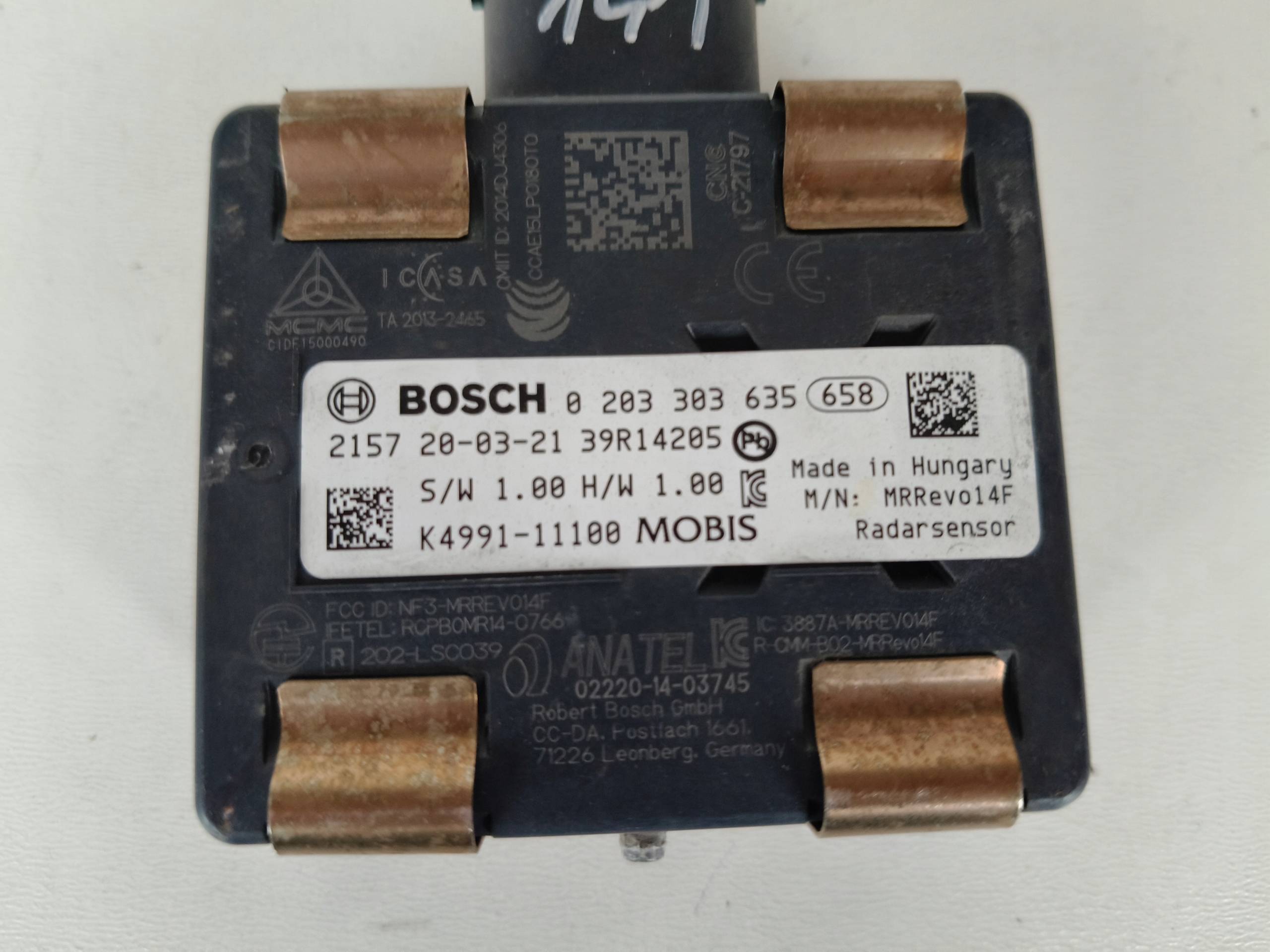 RADAR DISTRONIC ACC SENSOR HYUNDAI KONA K4991-11100