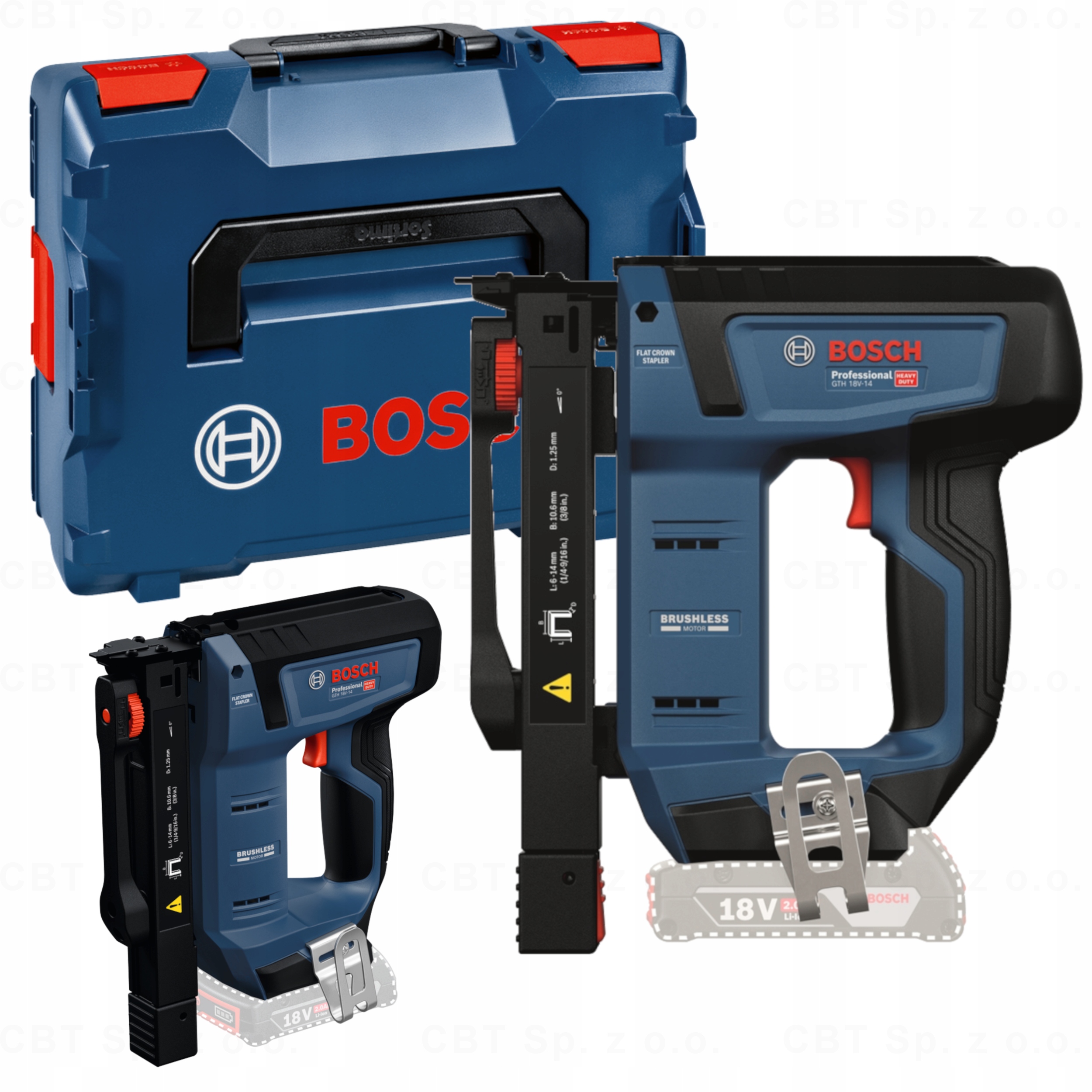 Zszywacz Akumulatorowy Taker 18V 6-14MM Do Drewna Gth 18V-14 Bosch L-boxx