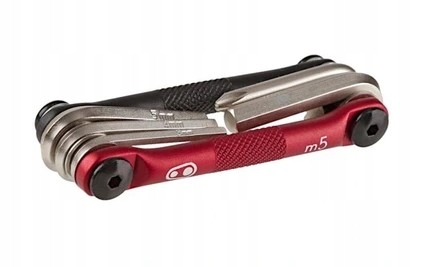 Zestaw kluczy Crankbrothers Multi 5 czerwono-czarny M5