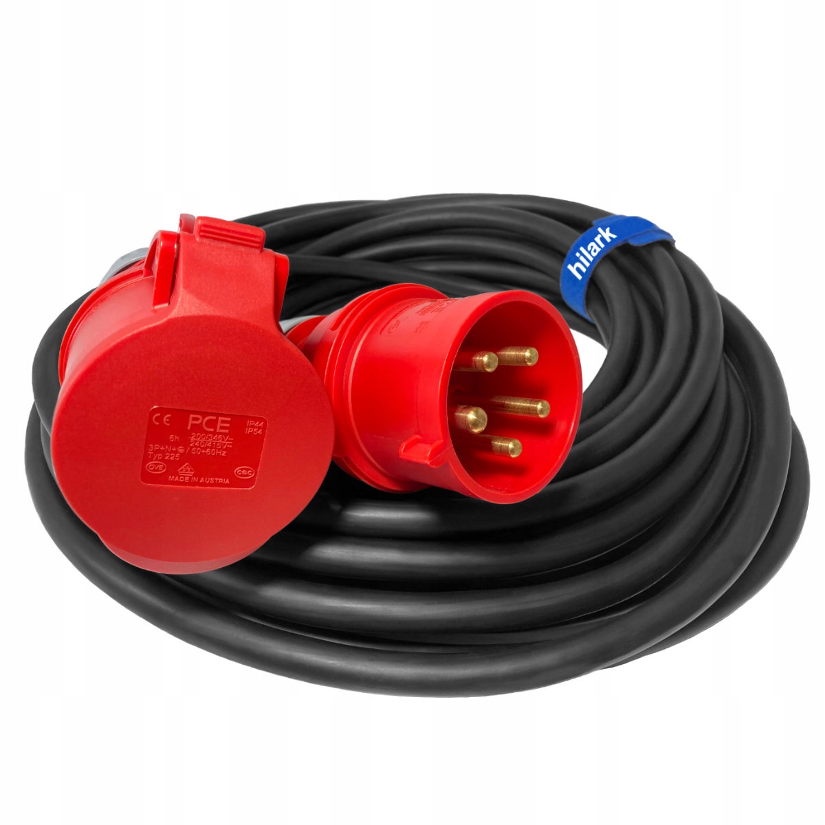 Predlžovací Kábel adaptér guma H07RN-F 5x2,5 silový adaptér 32A na 16A 25 m