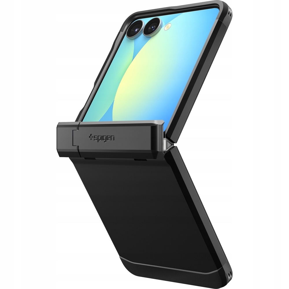 Pouzdro pro Galaxy Z Flip7, Spigen Tough Armor Pro pro MagSafe, pouzdro s nožkou