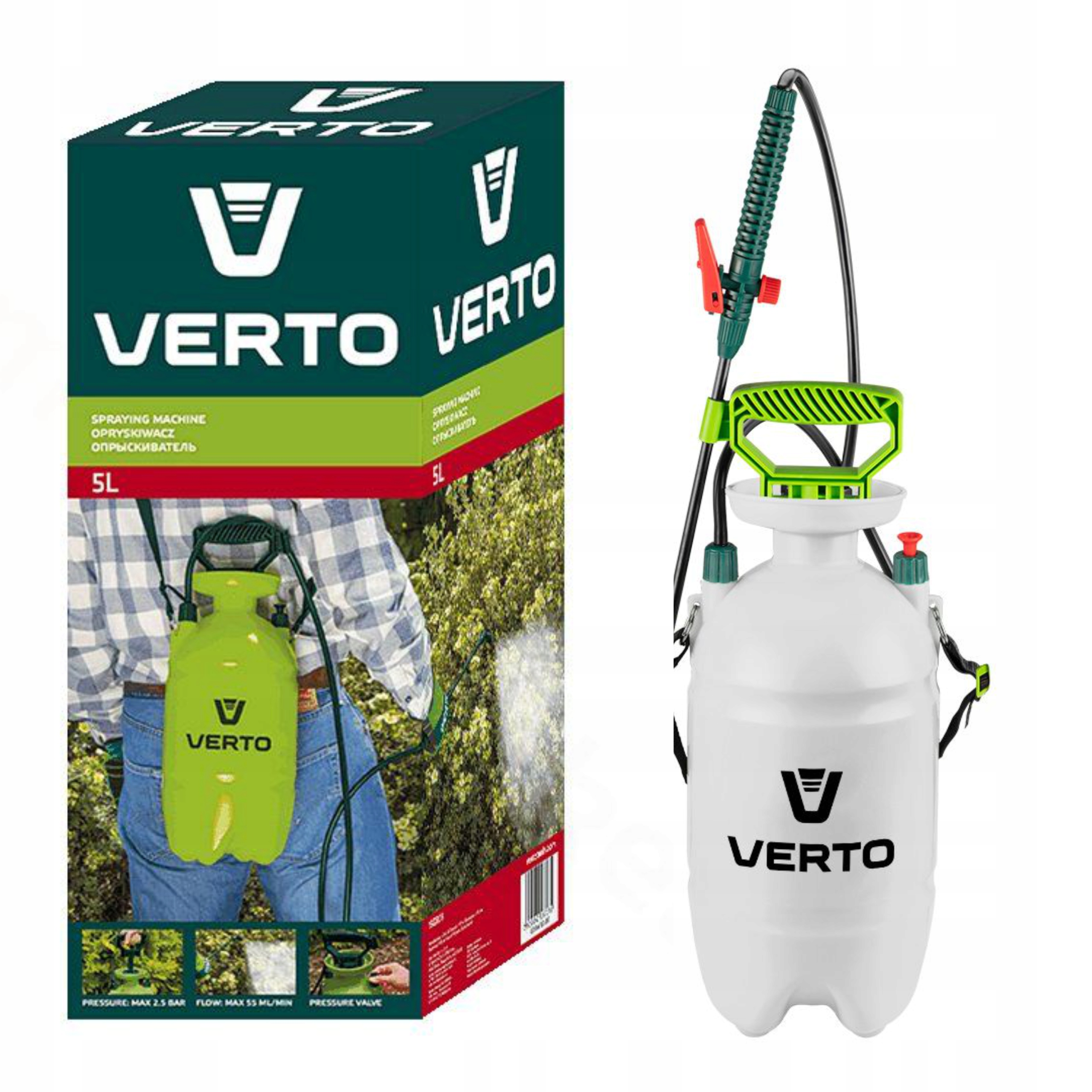 

Verto Opryskiwacz Ciśnieniowy Ręczny 5L Ogrodowy