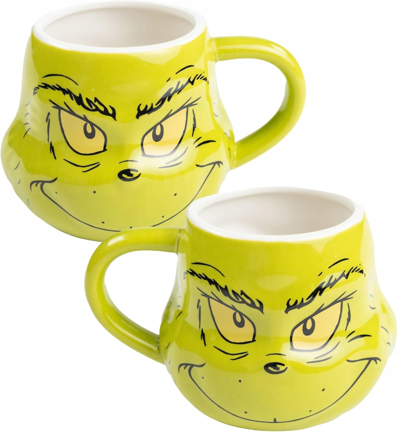 Keramický Hrnek Grinch 3D Zelený Na Horké Nápoje 320 ML