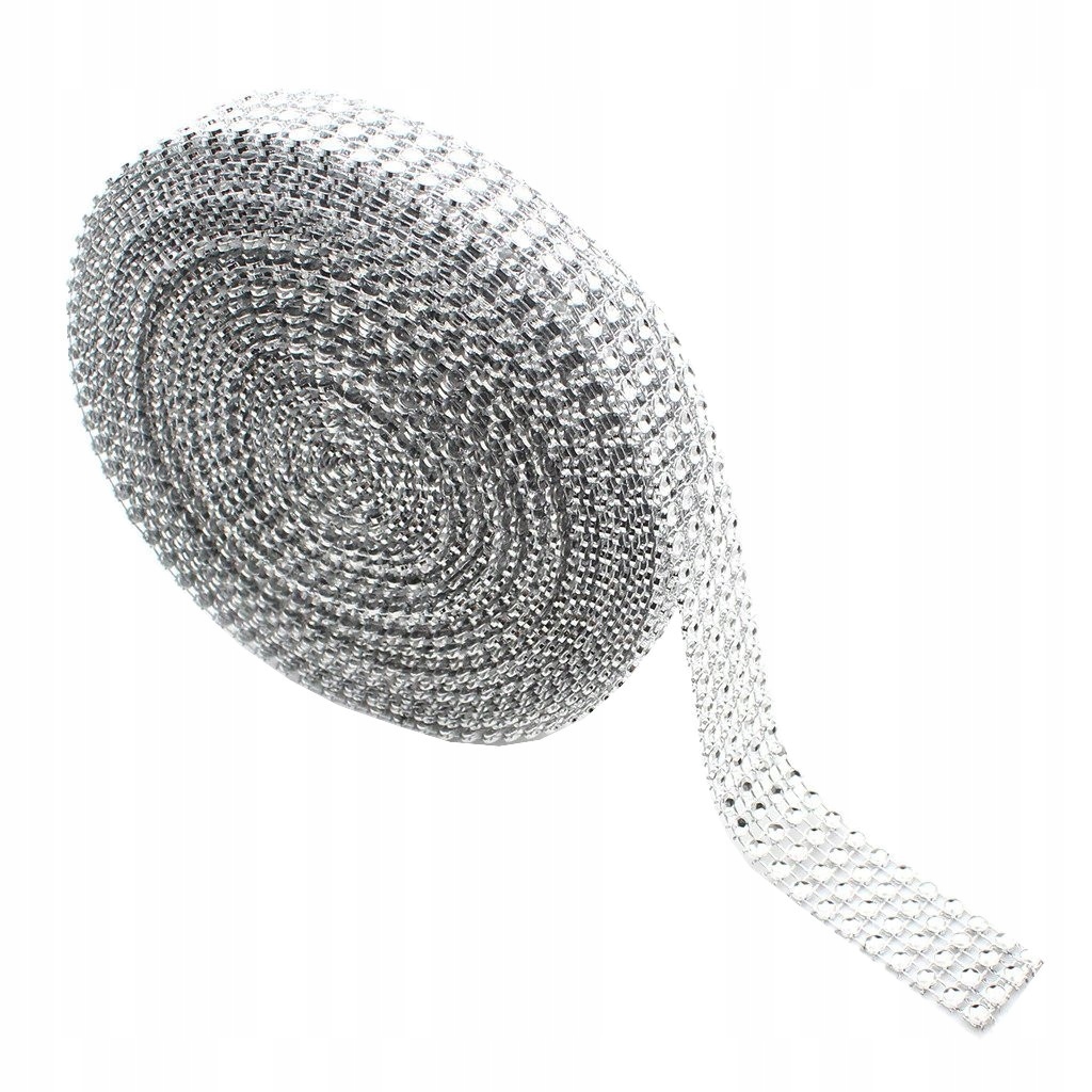 

Taśma z cyrkoniami Srebrne diamenciki 1,5m błysk