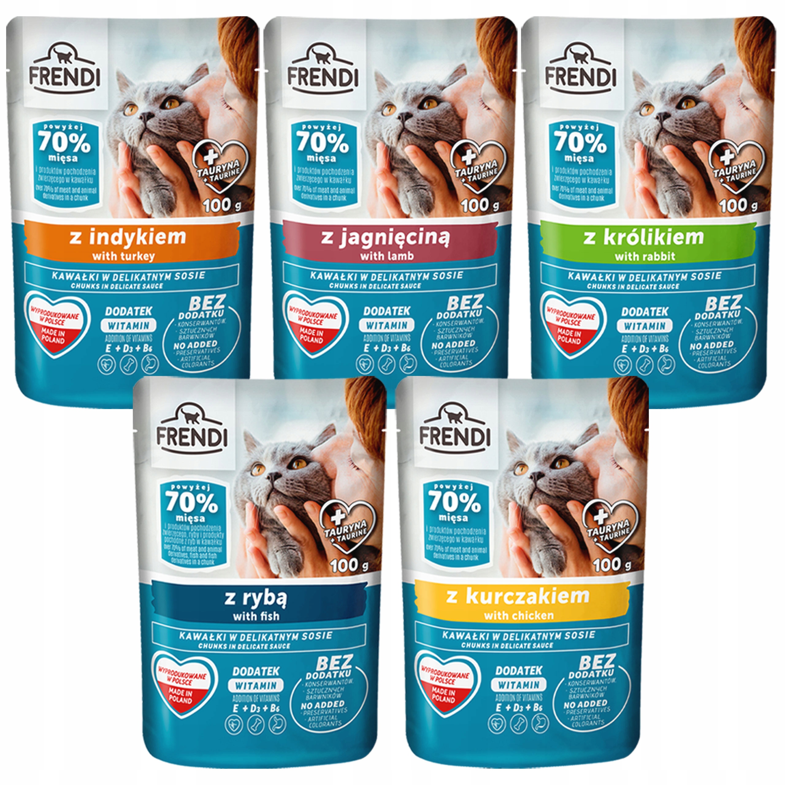 Levně Frendi Kapsička krmivo mokré pro kočky mix chutí 120 x 100 g