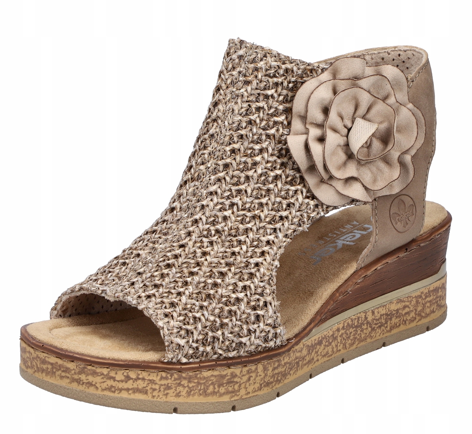 Rieker 63791-60 vel.41 módní sandály na klínku