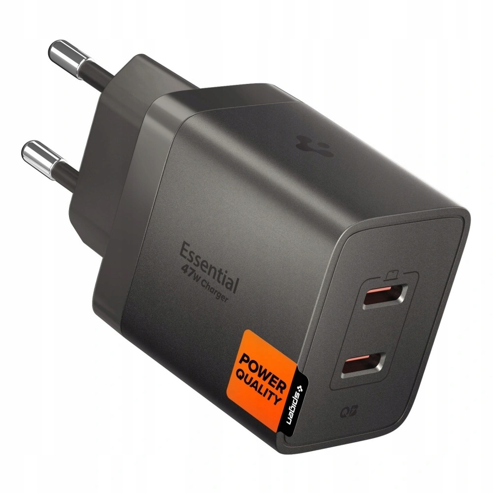 Spigen Szybka Sieciowa Ładowarka Zasilacz 2 x Usb-c Type-c 47W
