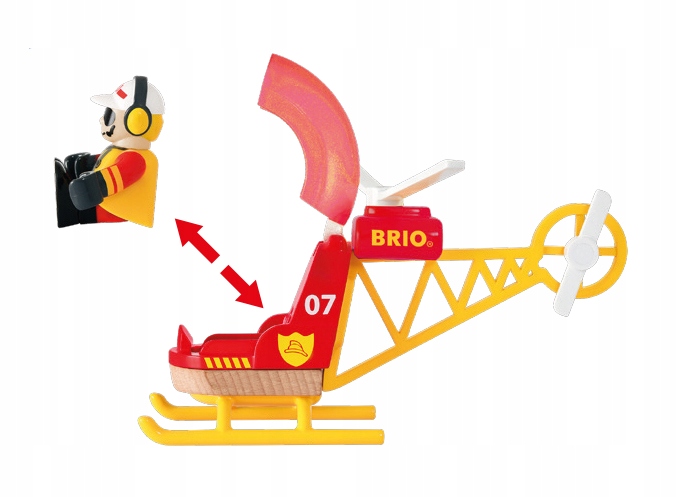 BRIO ZESTAW HELIKOPTER STRAŻ POŻARNA FIGURKA + AKCESORIUM 33797 Seria Inne