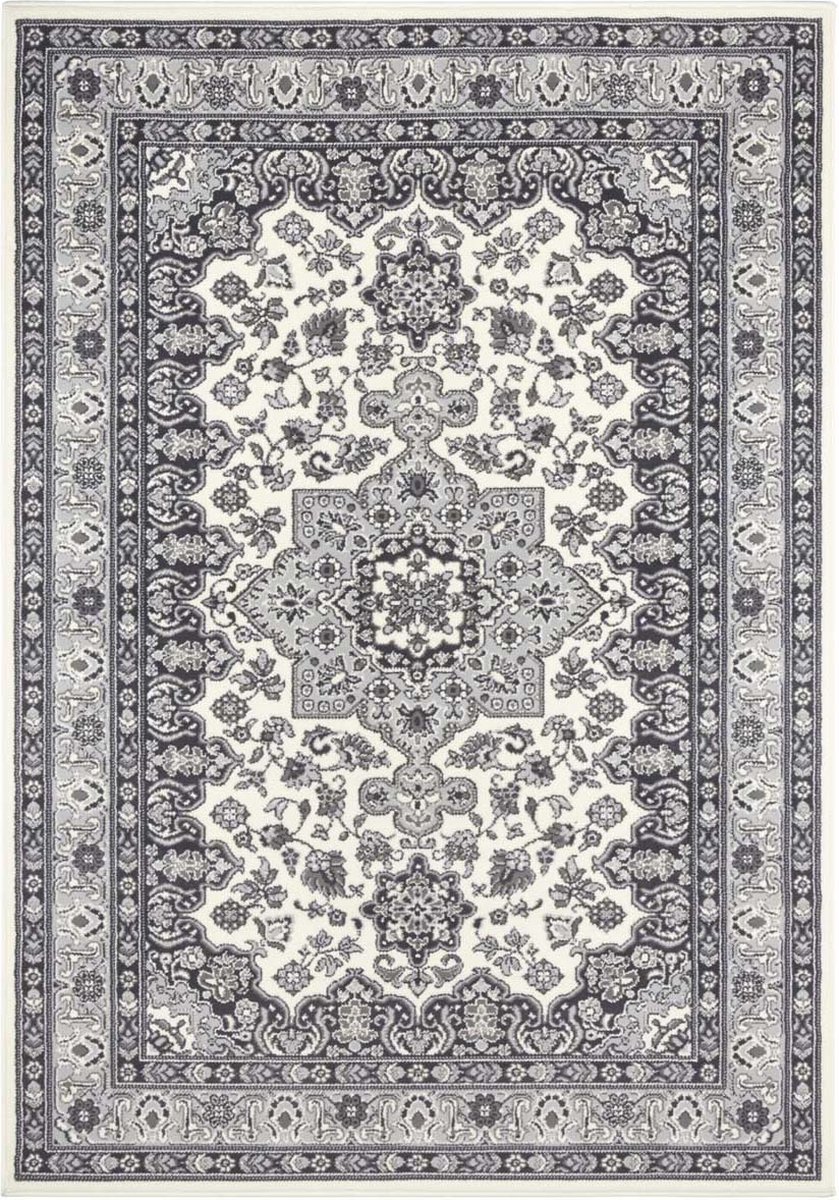 Klasický šedý koberec do obývacího pokoje 80 x 150 cm