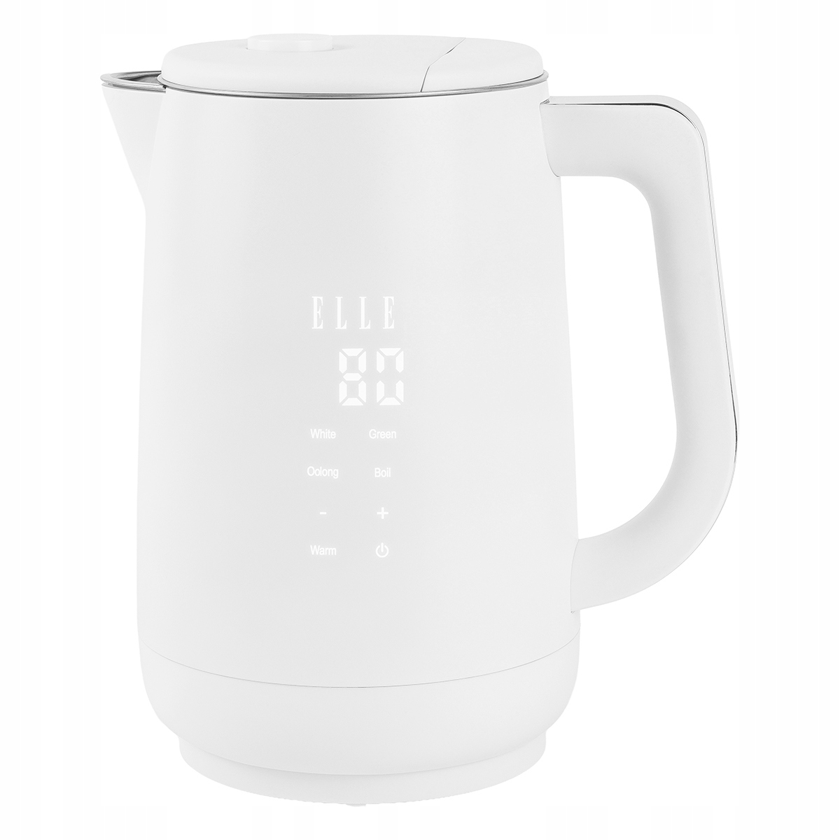 Tradiční Elektrická Konvice s dotykovým panelem, 4 programy, 1,7 l, bílá
