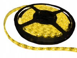 Taśma LED 12V bez silikonu 24W żółta 8mm 5m EMI
