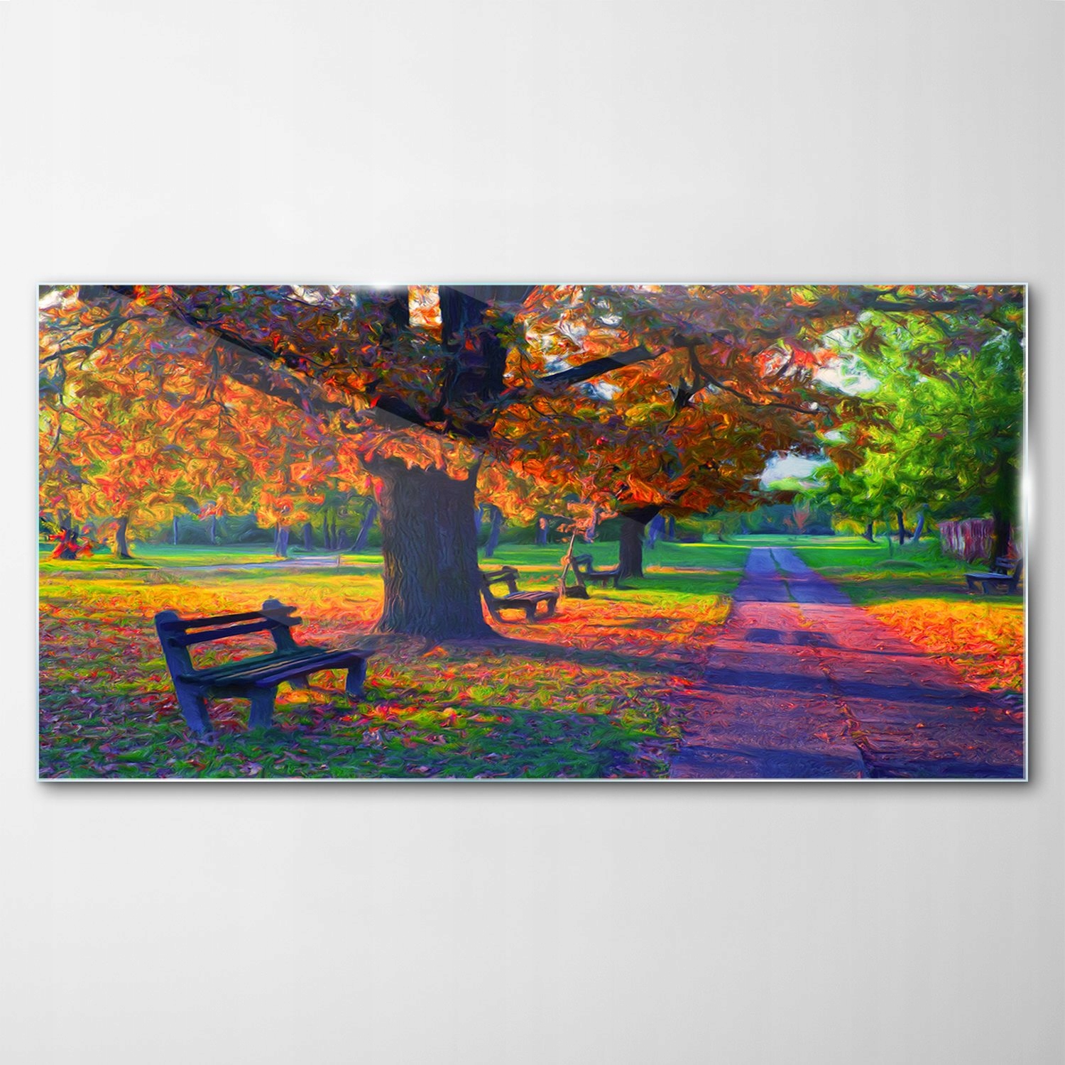 

Obraz na Szkle Dekor Krajobraz Jesień Park 100x50