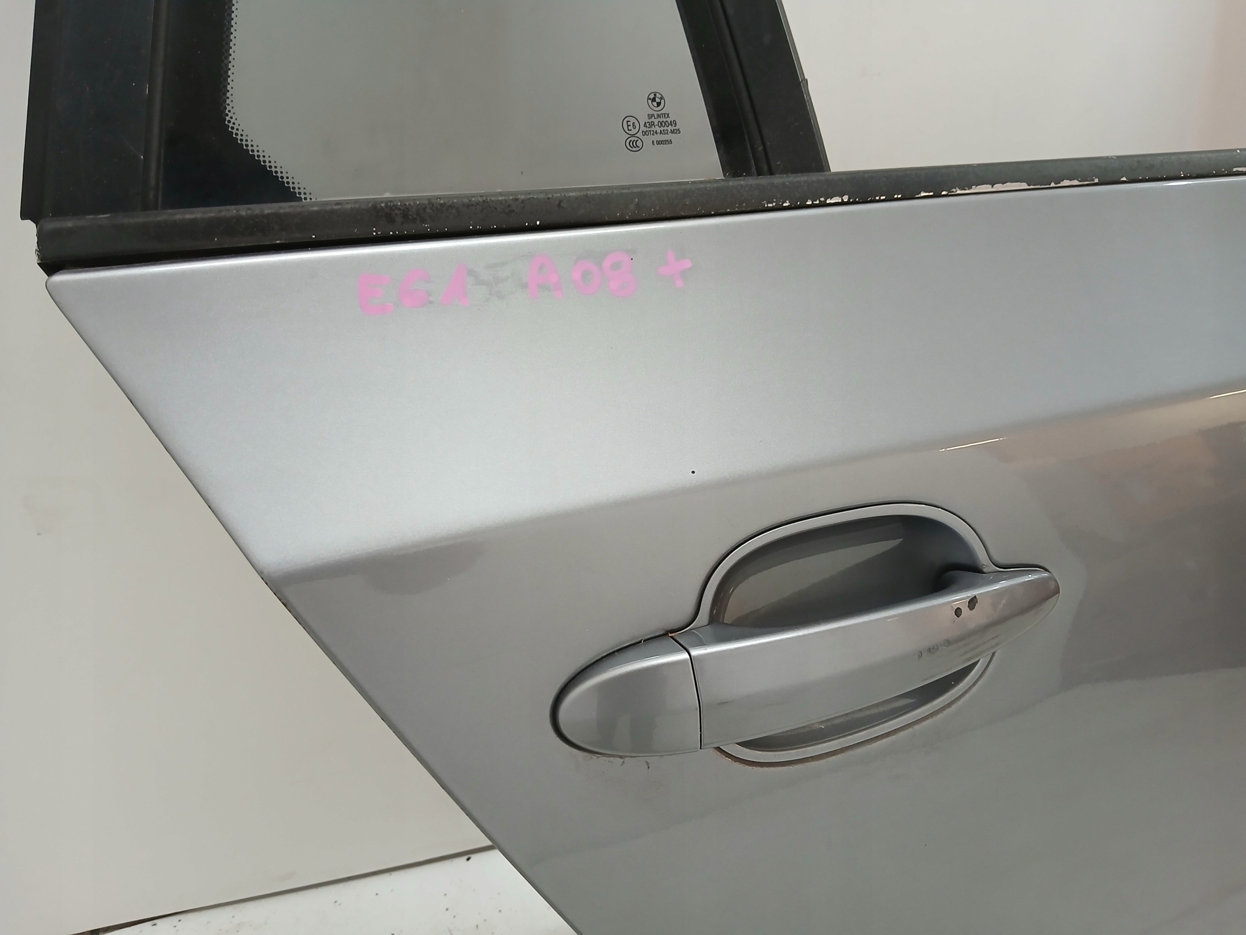 Tür rechts hinten heck BMW E61 SILBERGRAU A08/7