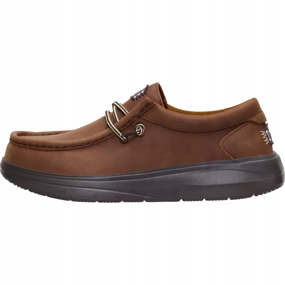 HeyDude Pánské Mokasínové Boty Semišové Wally Comf Grain Leather 43