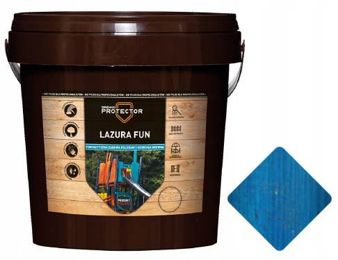 

Lazura Fun 1L Niebieski Dekspol Drewno Protector