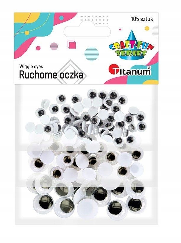 

Ruchome Oczka Dekoracyjne 3 Rozmiary 105 Szt. MIX