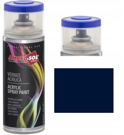 Spray niebieski połysk lakier akrylowy niebieski kobaltowy RAL5013