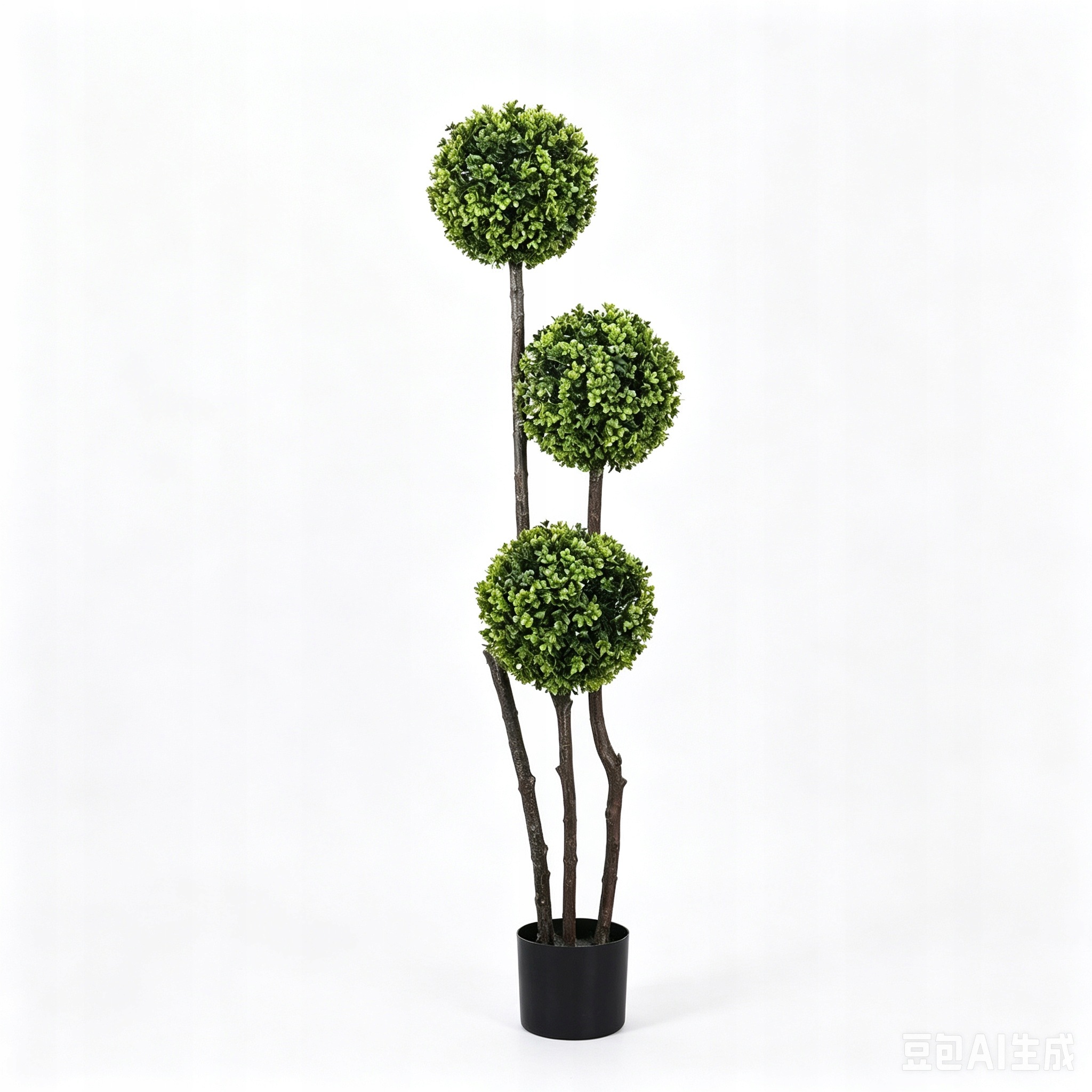 Umelý krušpánový stromček 120 cm, rastlina v kvetináči, zelená