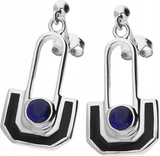 Stříbrné náušnice 925 Kyvadlo Lapis Lazuli 6,80 g jako dárek pro ženu