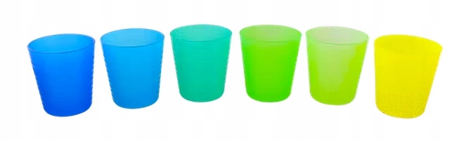 

Kubki Kubeczki Plastikowe Kolorowe Bez Bpa 6x