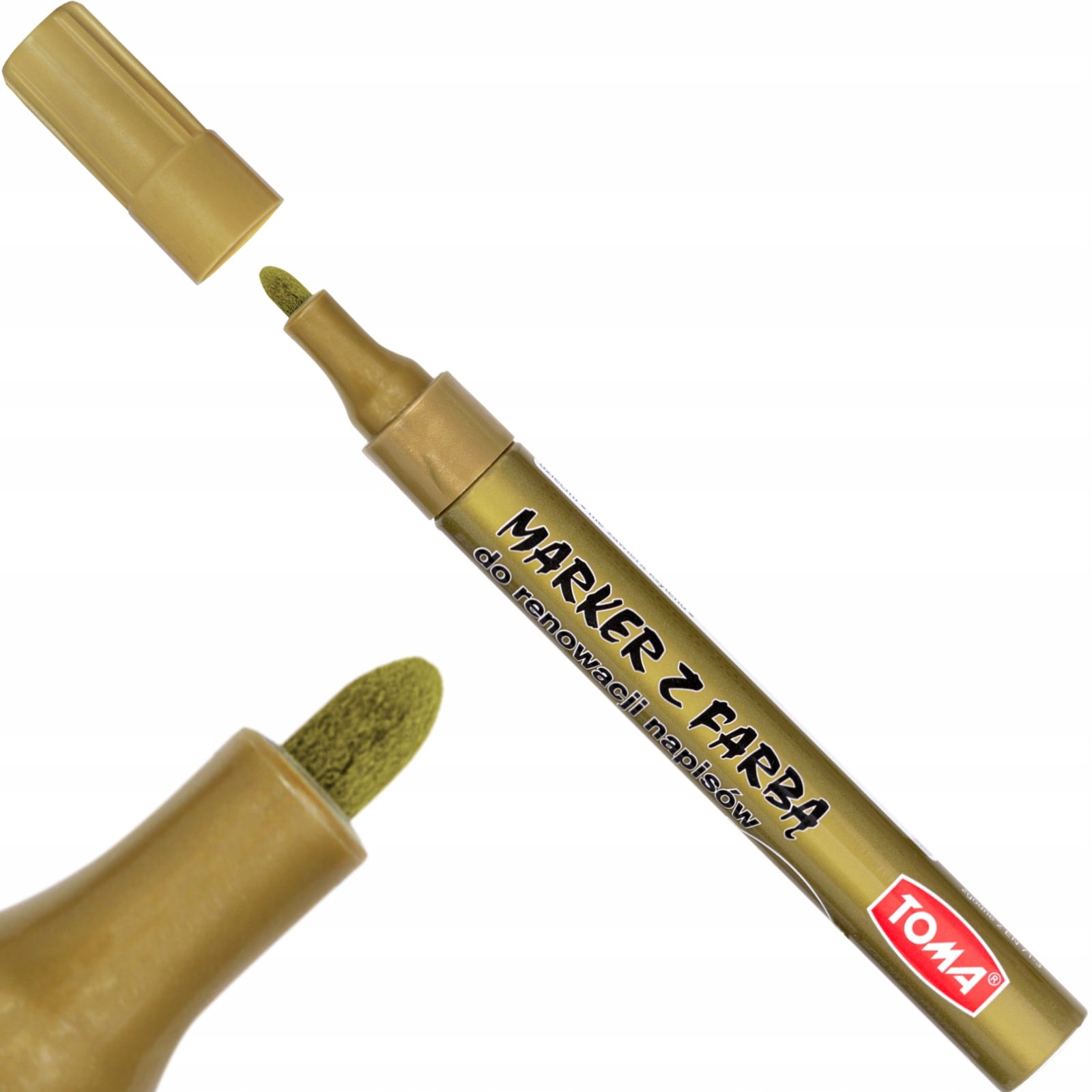 MARKER OLEJOWY TOMA ZŁOTY do renowacji nagrobków