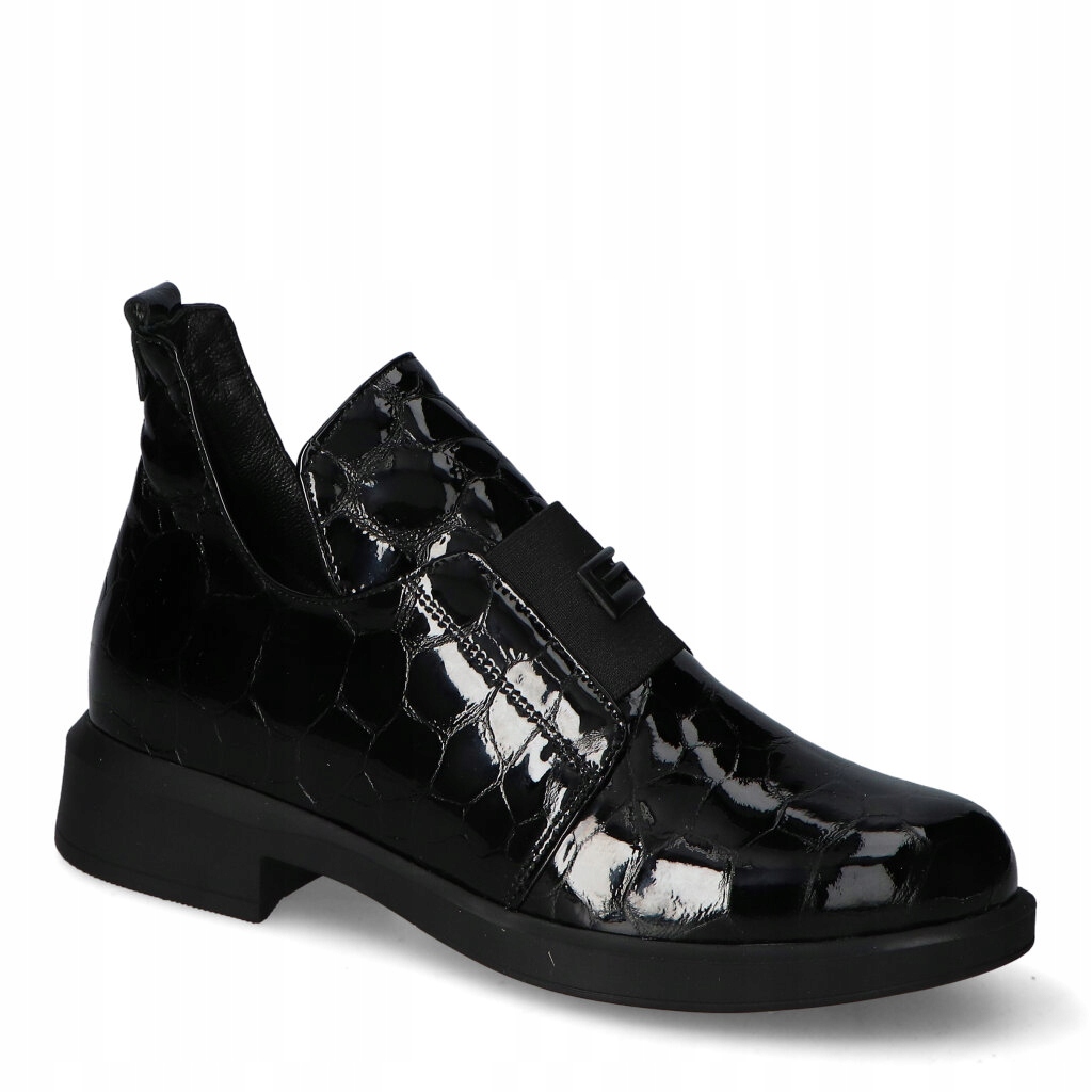 Kotníkové Boty Emi Romani 230.3035S.A/69TA89SYH Černý lak 36