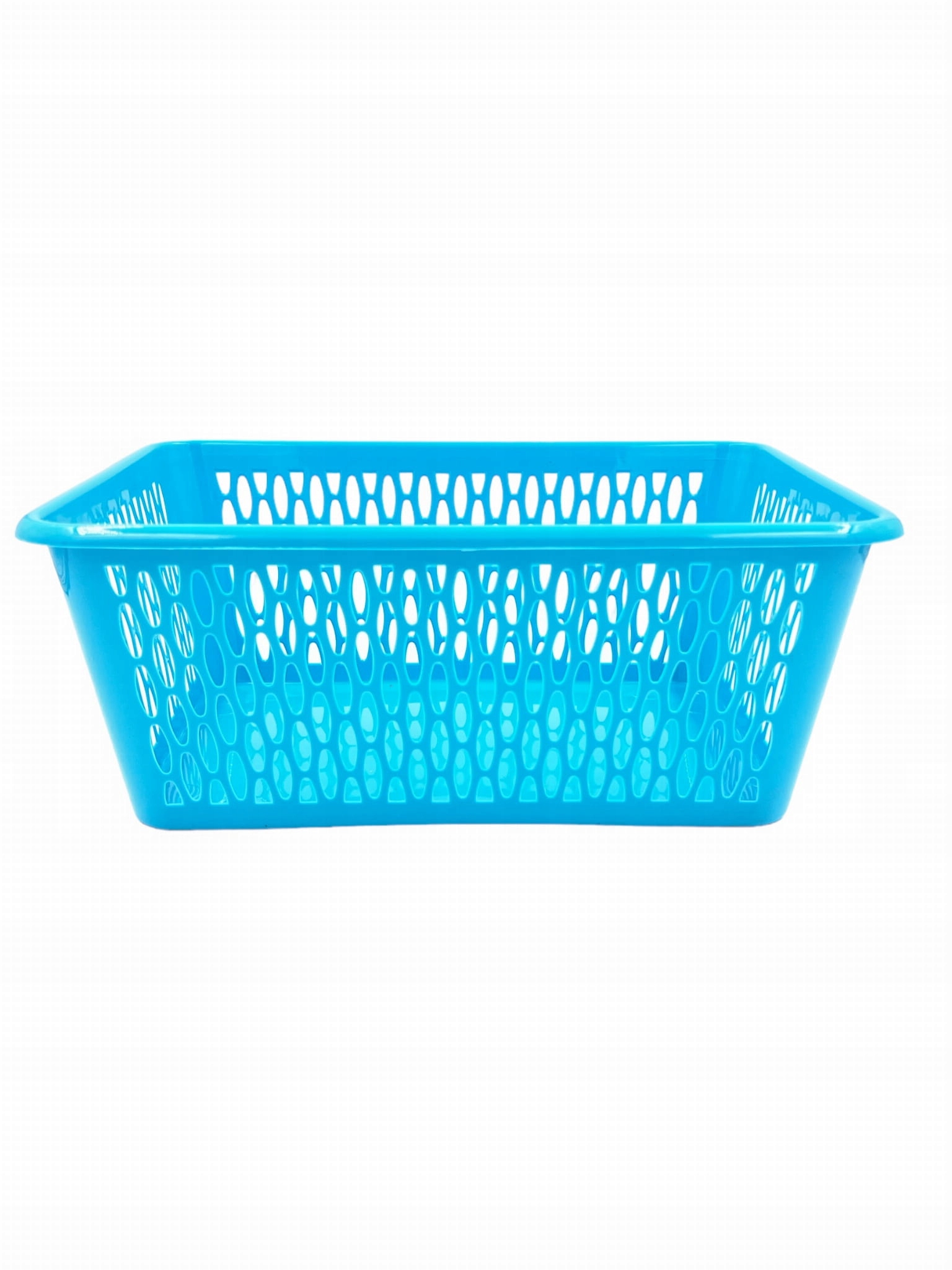 KOSZYK PLASTIKOWY BŁĘKITNY KJ4 37x26x15CM