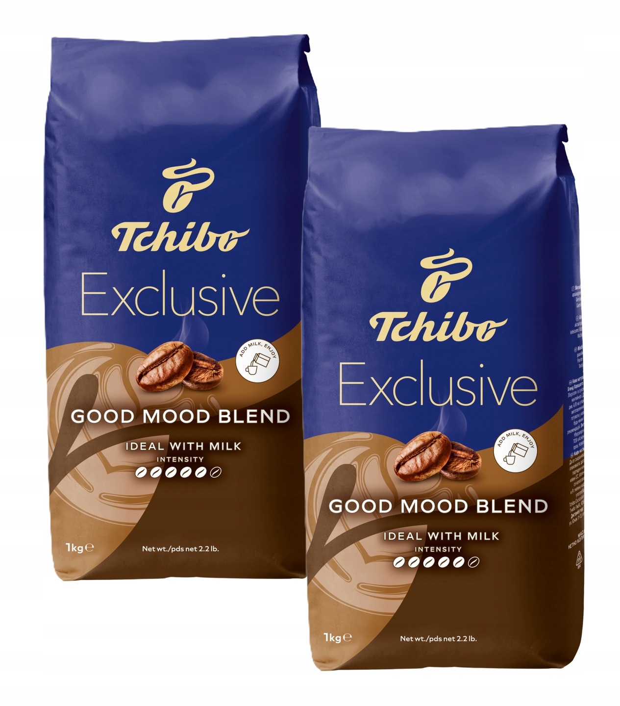 Levně Tchibo Exclusive Good Mood 1 kg Káva zrnková x2
