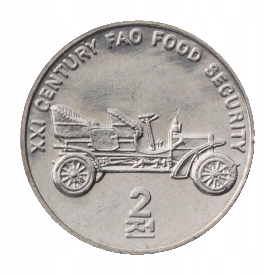 [R106] Korea Północna 2 Chon (Samochód) 2002 UNC