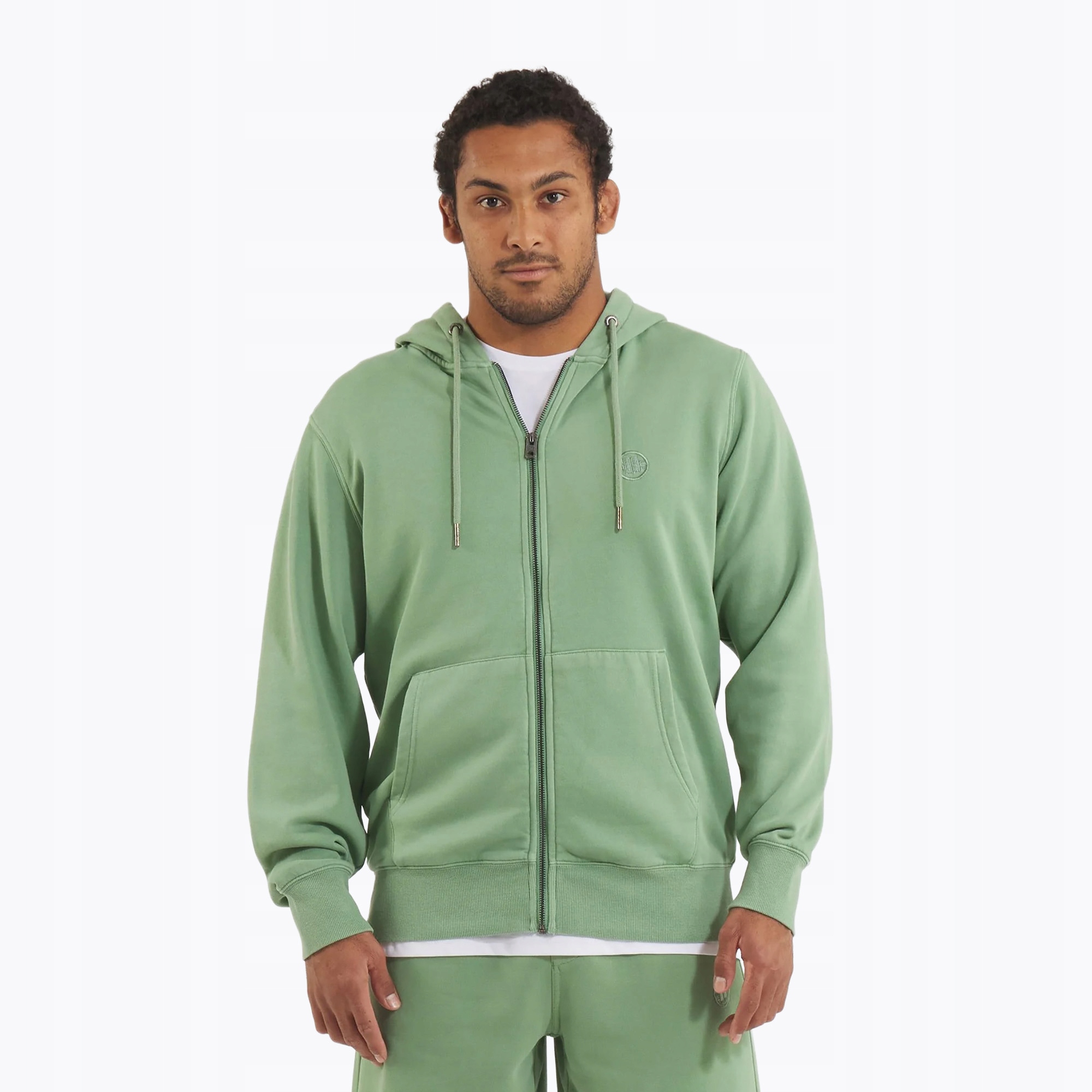 Pánská mikina Pitbull Lancaster 2 Hooded Zip Sweatshirt washed green XXL