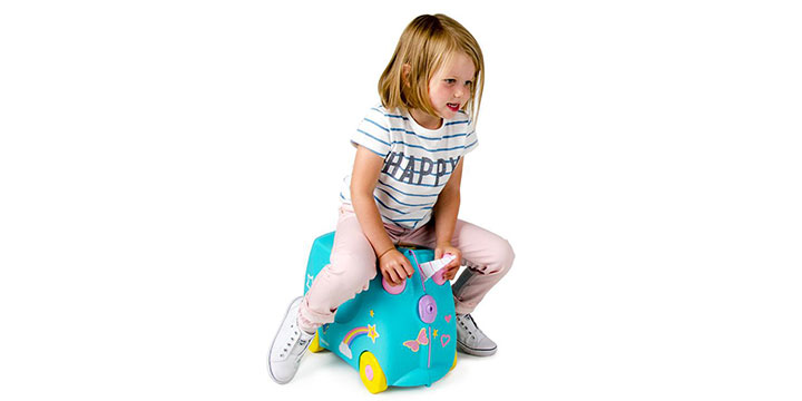 Trunki jeżdżąca walizeczka dziecięca Głębokość produktu 31 cm