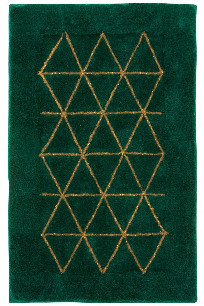 

60x100 cm Zielony Złoty Dywanik Do Łazienki Wc
