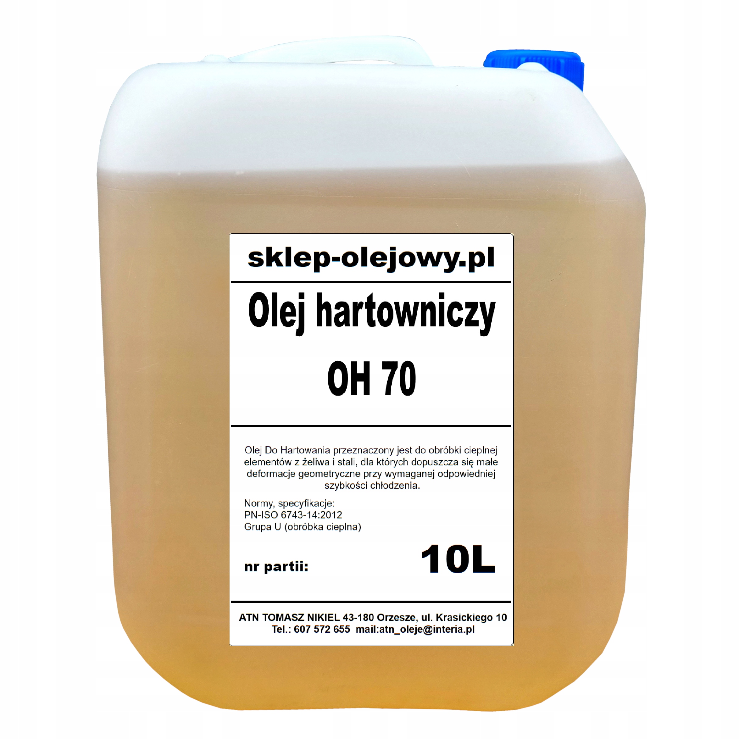 МАСЛО ДЛЯ ЗАГАРТУВАННЯ OH 70 10L