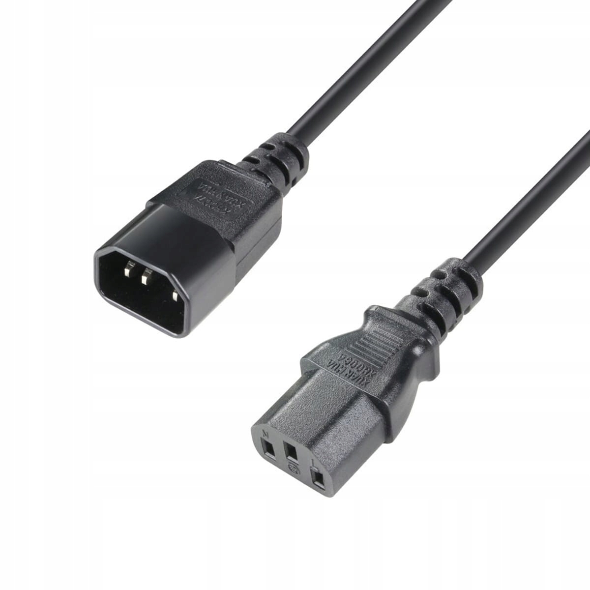Kabel IEC C14 - IEC C13 ADAM HALL K4PLK0050 0,5 m