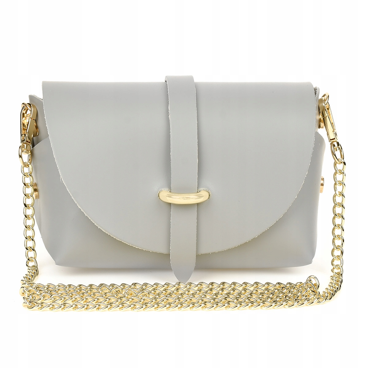 WŁOSKA SKÓRZANA torebka WIECZOROWA łańcuszek Marka Beltimore