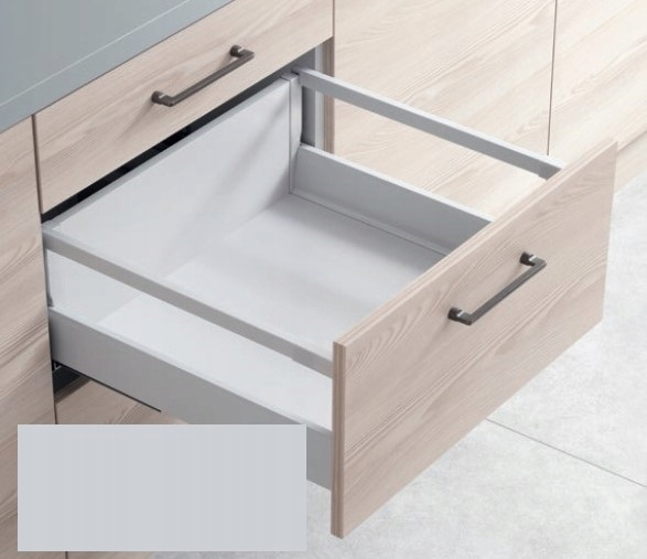 Šuplík Hafele, Matrix S35 VÝŠKA/1reling 450 Šedá