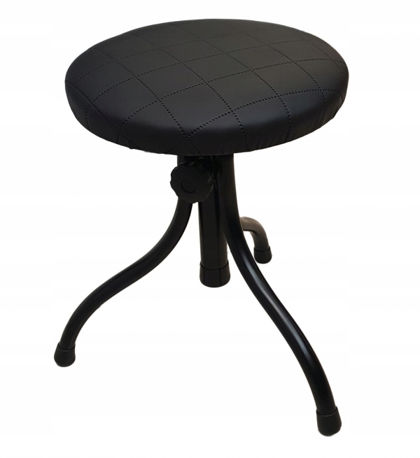 AKMUZ T-1 CZARNY STOŁEK TABORET DO PIANINA UNIWERSALNY REGULACJA 42,5-60,5