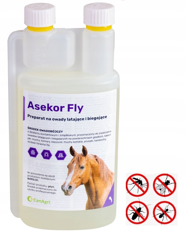 

Asekor Fly Preparat Na Muchy Komary Dla Koni 1L