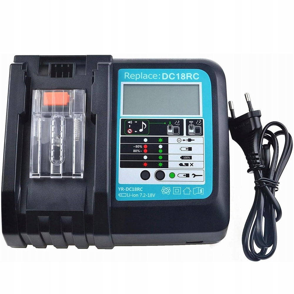 Rychlonabíječka DC18RC kompatibilní s akumulátorem 14,4 V a 18 V