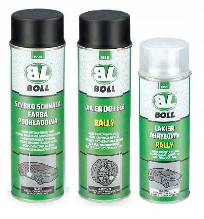 Boll zestaw do regeneracji felg czarny mat podkład klar 1400 ml