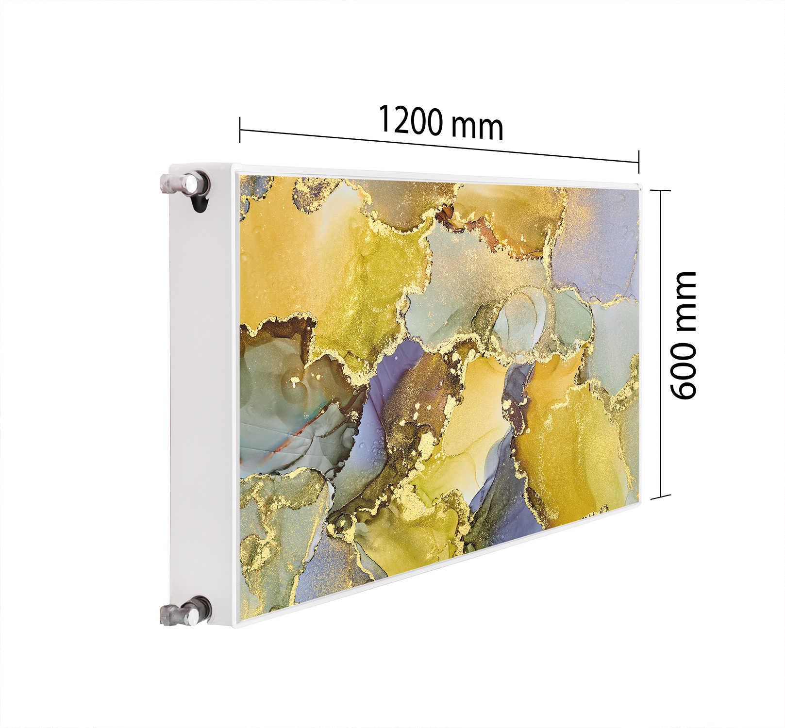 Maskovací Kryt Radiátoru 120x60 Mramorová Podložka Magnet