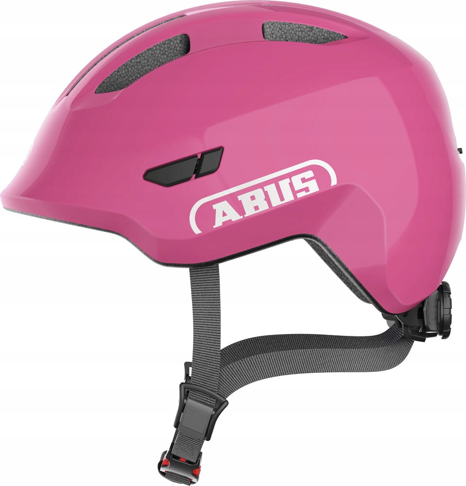 Kask rowerowy dziecięcy Abus Smiley 3.0 shiny pink M (50-55cm)