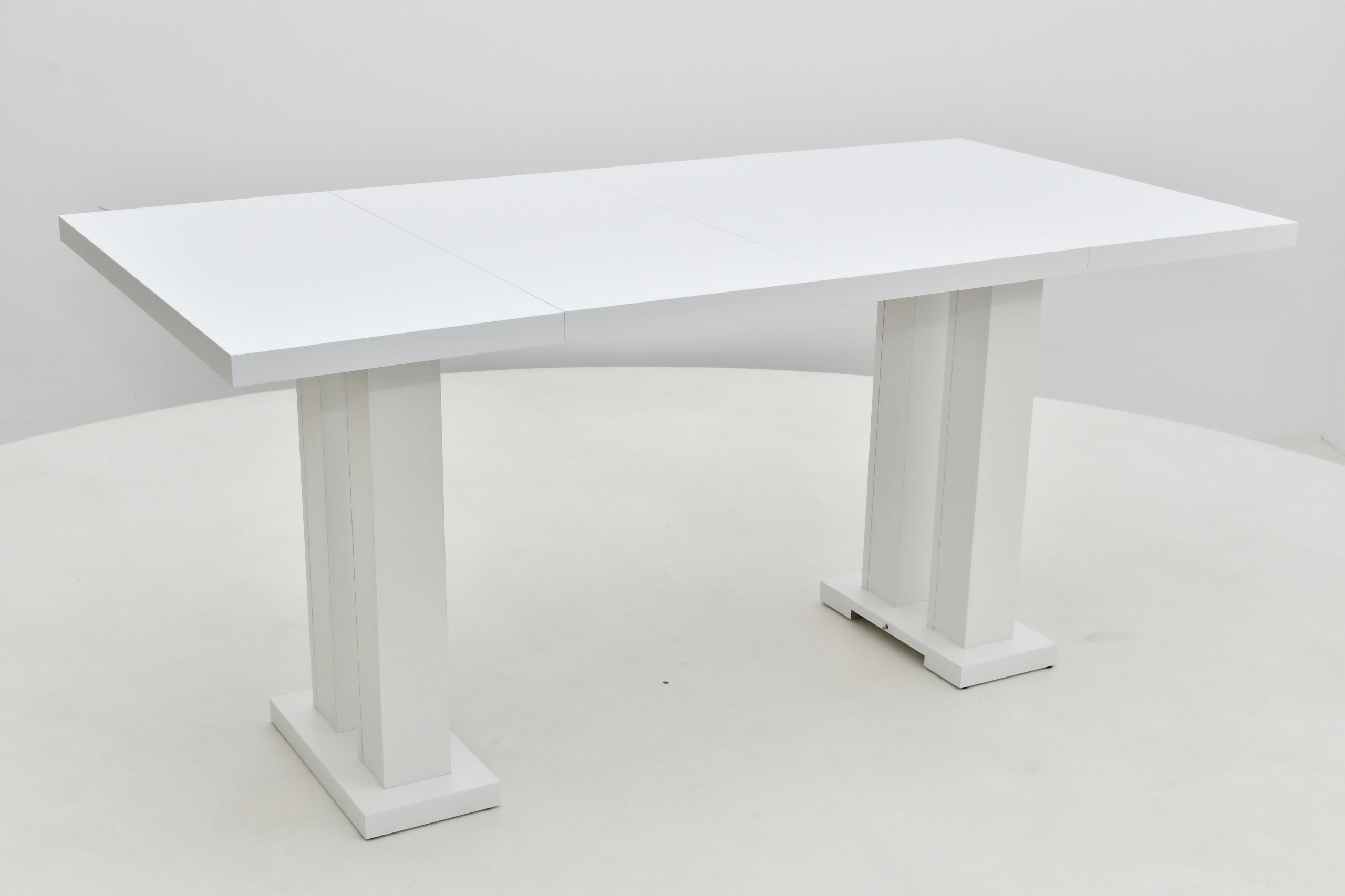 stół Igor, biały stół, rozkładane stoły 80x80-200 Kolor blatu biały