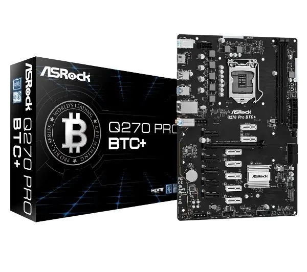 Płyta główna ASrock Q270 Pro Btc+ Atx Intel socket 1151 2x DDR4