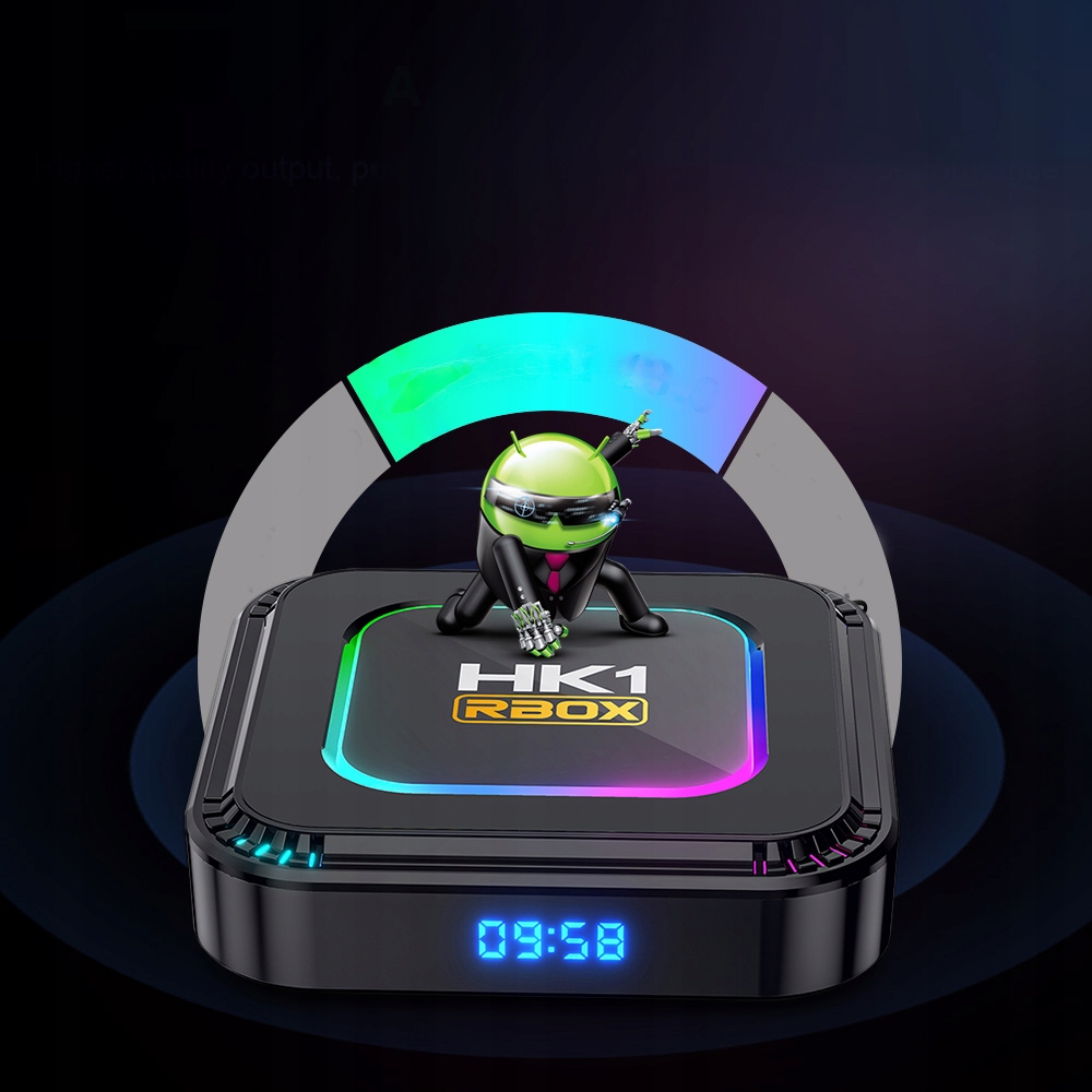 SMART BOX TV 8K 4K ANDROID 13 WIFI 6 BLUETOOTH 5.0 PRZYSTAWKA TV 2024 Model RBOX HK1K8