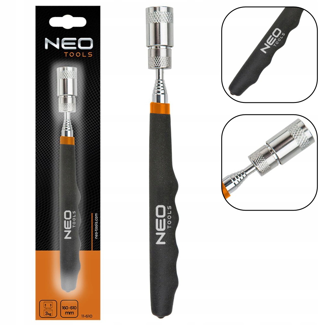 

Neo Chwytak Magnetyczny Teleskopowy 11-611 Led