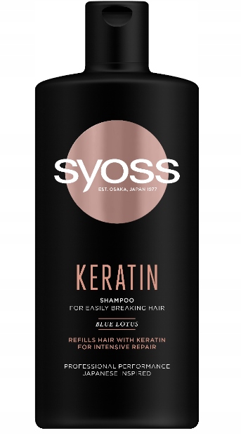 

Syoss Keratin szampon do włosów łamliwych 440ml
